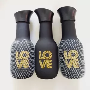Herevin Glass Decorated Canister Set 3Pcs