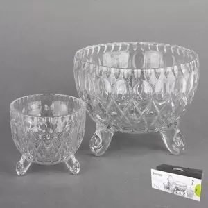 Deli Green Apple Mold 7pcs Glass Bowl Set 