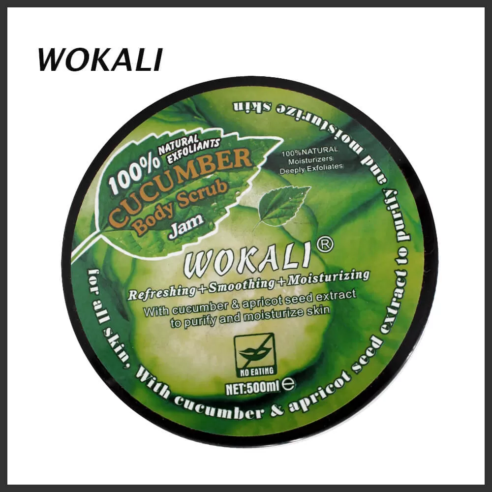 Wokali Cucumber Body Scrub 300ml Softening Moisturising - image 4