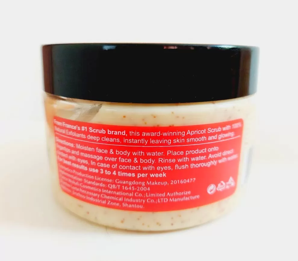Wokali Apricot Body Scrub 300ml Softening Moisturizing - image 2