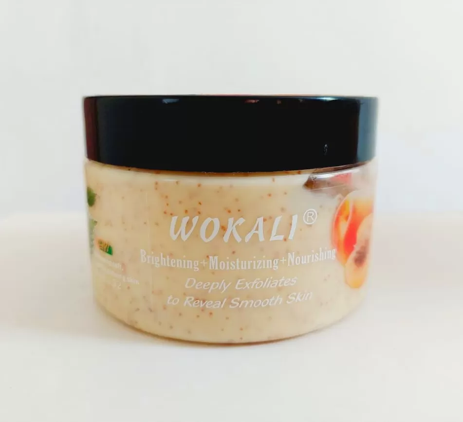Wokali Apricot Body Scrub 300ml Softening Moisturizing - image 3