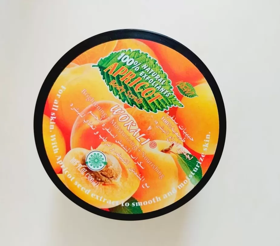 Wokali Apricot Body Scrub 300ml Softening Moisturizing - image 5