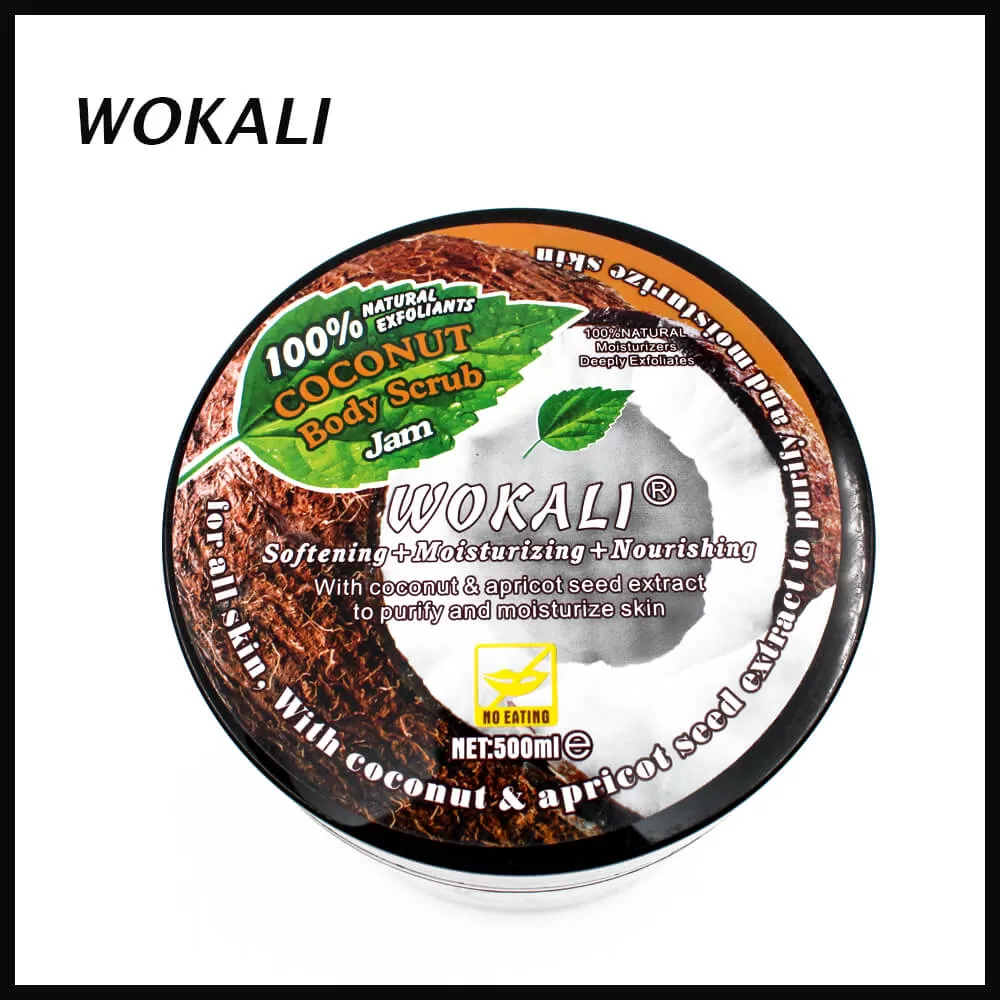 Wokali Coconut Body Scrub 500ml Softening Moisturizing - image 3
