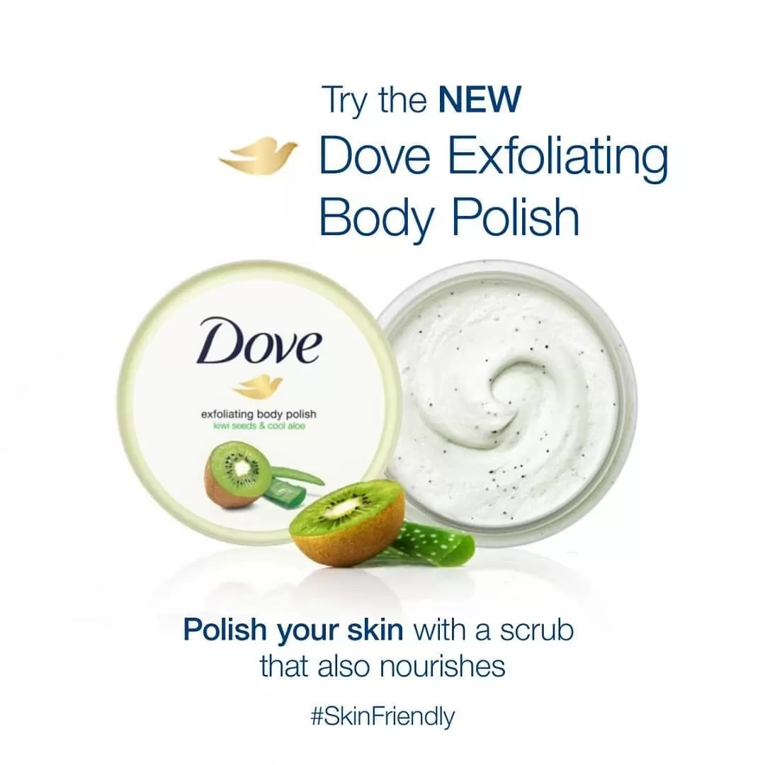 Dove Exfoliating Body Polish Kiwi & Aloe Body Scrub 298g - image 2