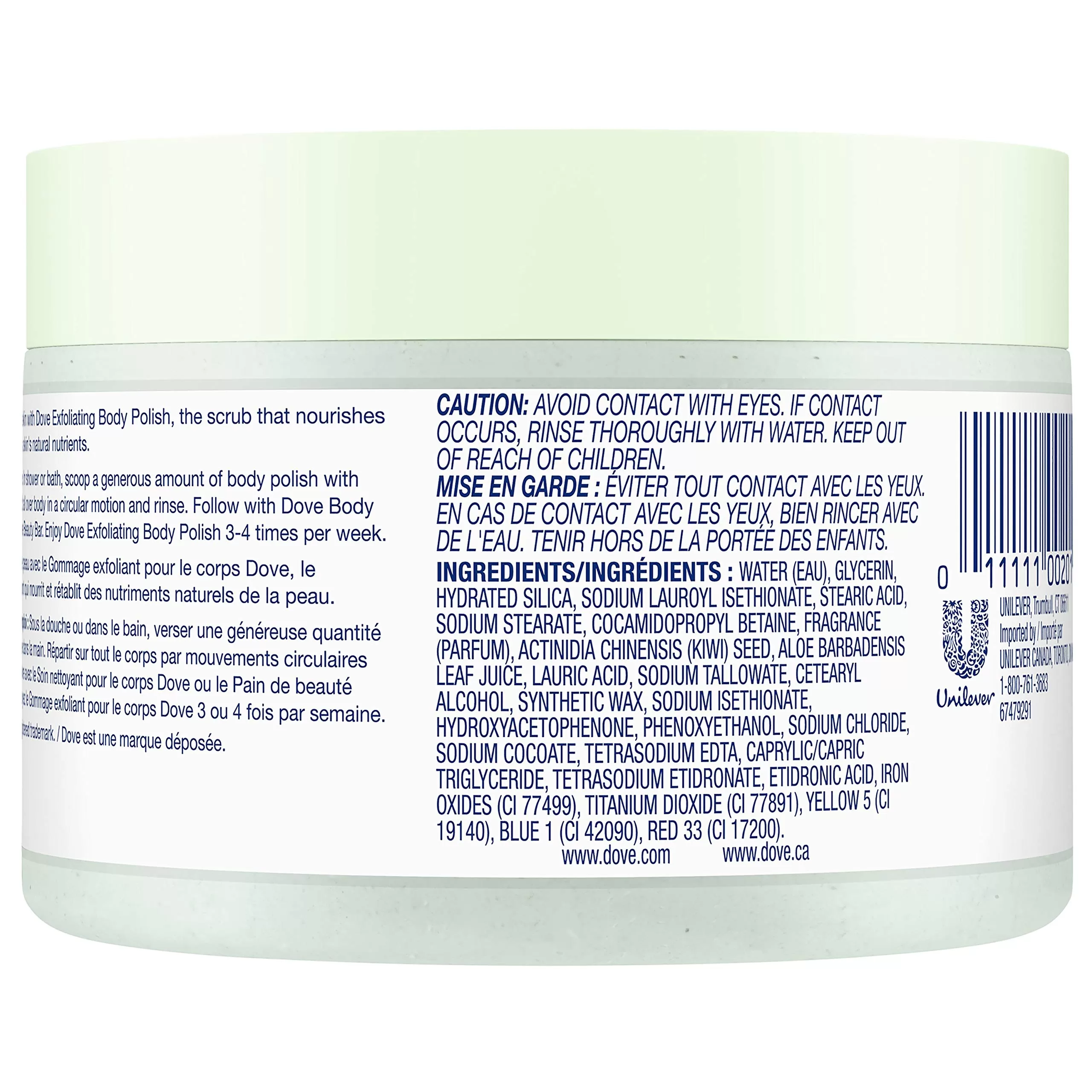 Dove Exfoliating Body Polish Kiwi & Aloe Body Scrub 298g - image 4