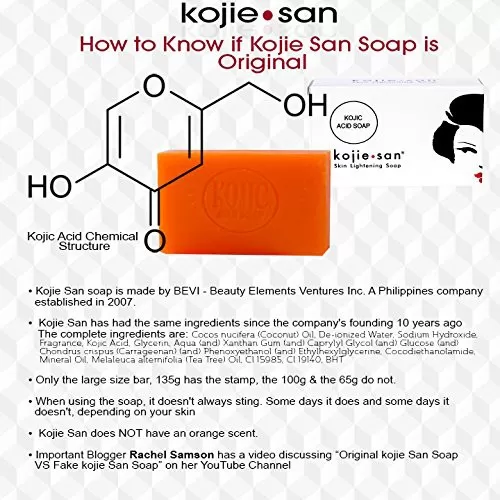 Kojie San Soap 135g Skin Care Face & Body Soap - image 5