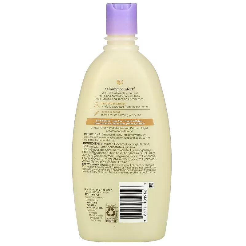 Aveeno Baby Calming Comfort Bath, 18 US-Fl Oz 532ml - image 7