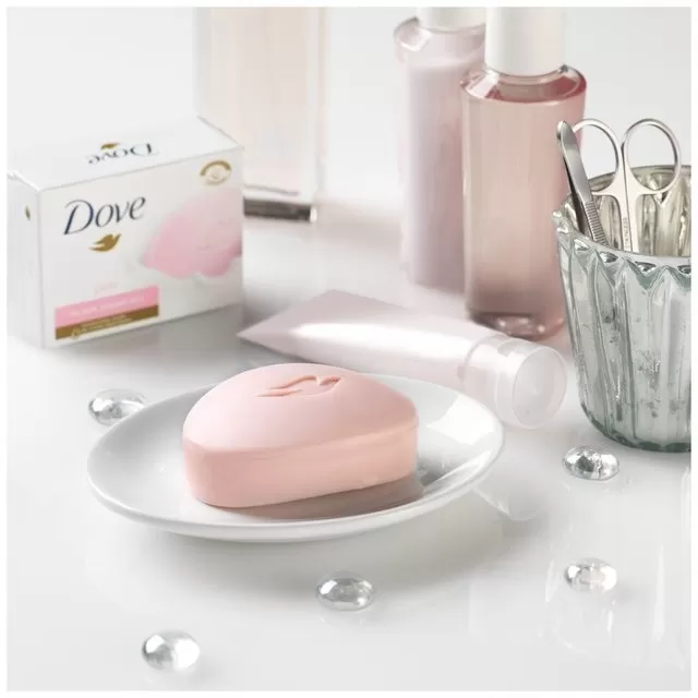 Dove Soap Pink Rose Cream Bar Soap 100g Face & Body Soap - image 3