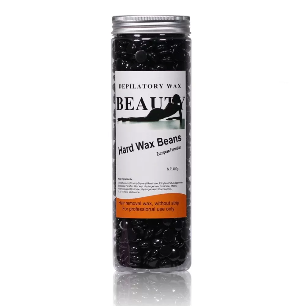 Black Depilatory Hot Film Hard Wax Beans 400g - image 5