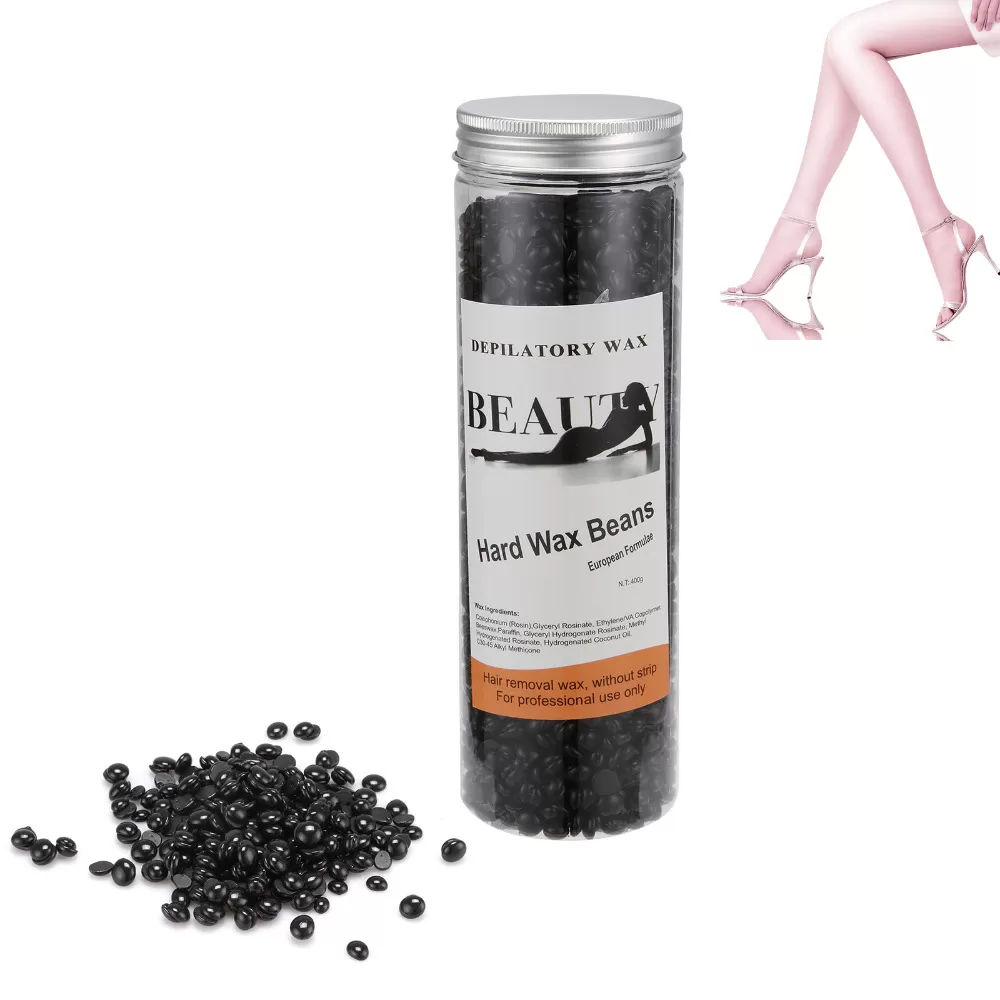 Black Depilatory Hot Film Hard Wax Beans 400g - image 8