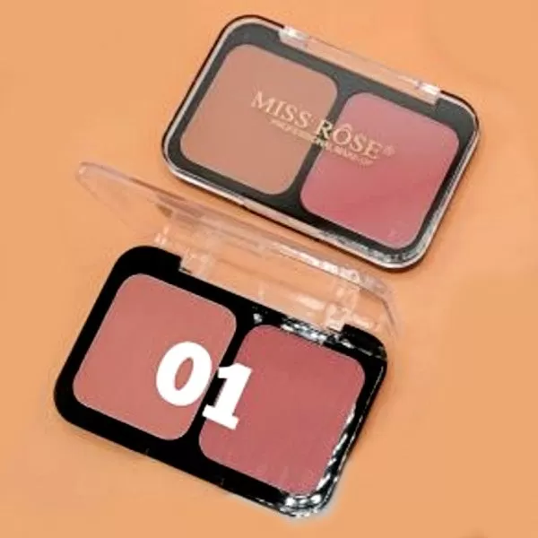 Miss Rose 2 in 1 Matte Blush on Black Foundation NO1 - image 7