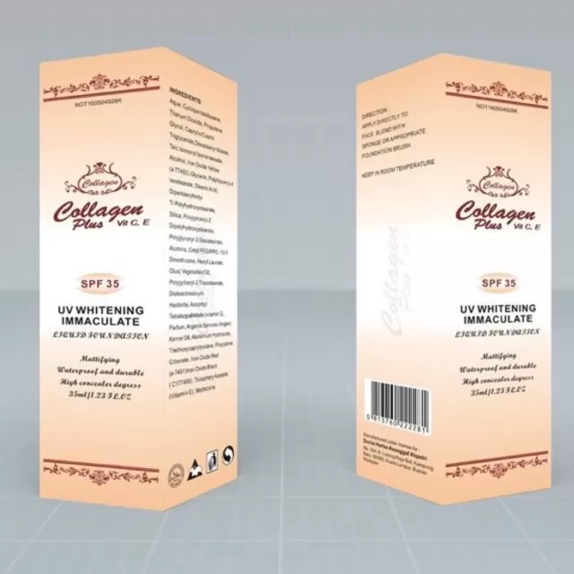Collagen Plus Vit C & E UV White Liquid Foundation 35ml - image 4