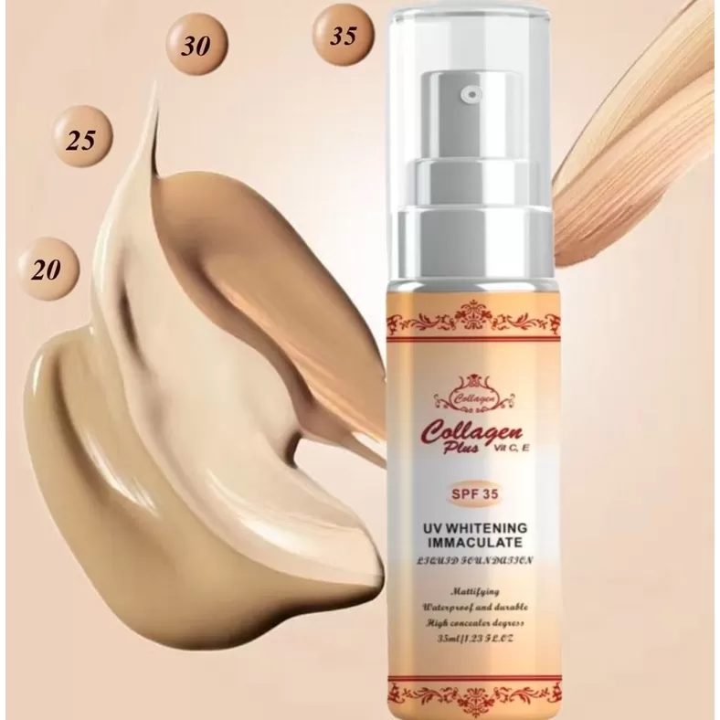 Collagen Plus Vit C & E UV White Liquid Foundation 35ml - image 5
