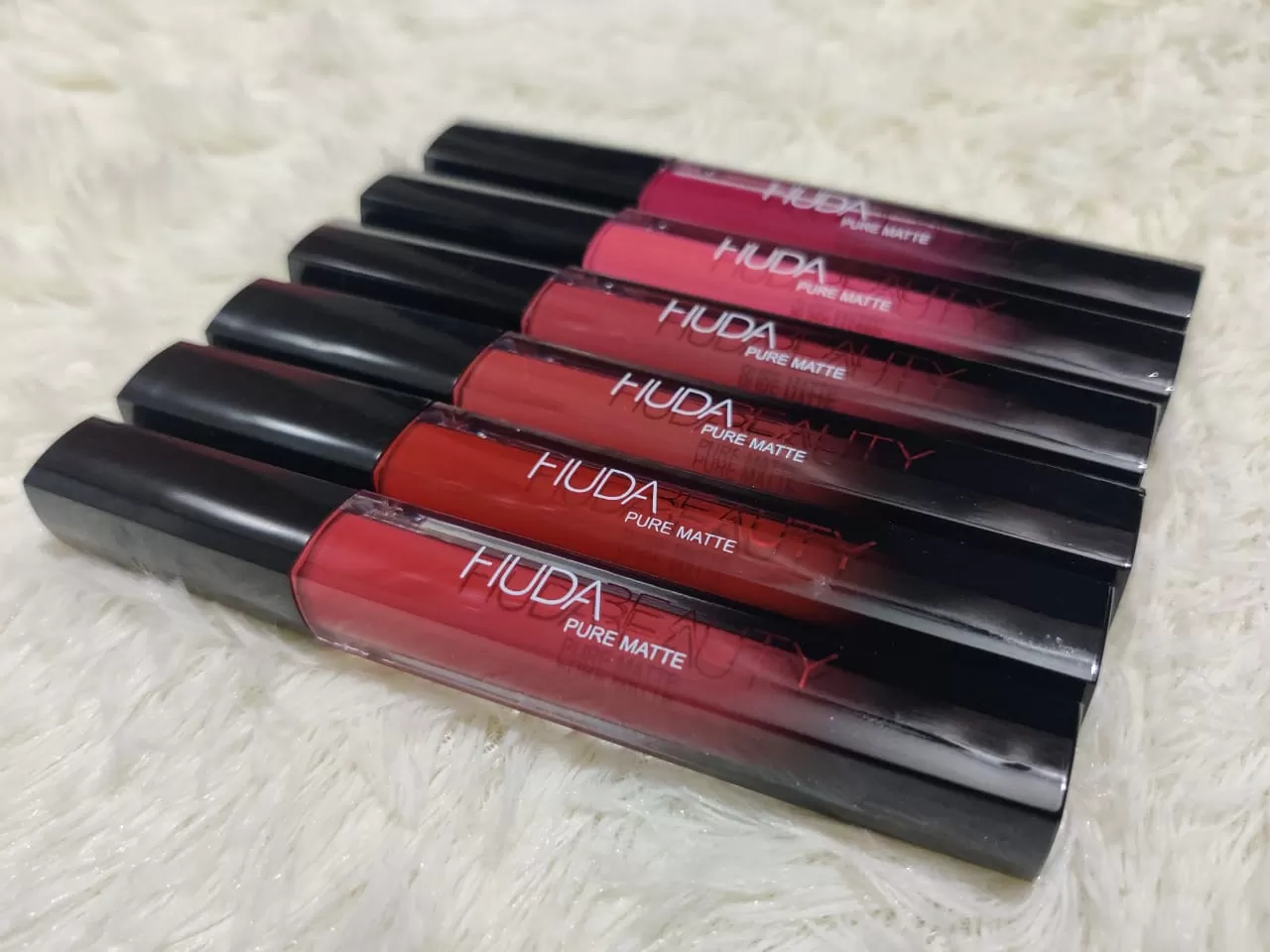 Huda Beauty Pure Matte Lipstick 12 Set Makeup Colors - image 5