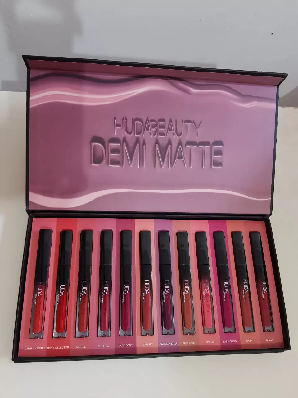 Huda Beauty Demi Matte lipstick 1Pcs Sheikha - image 4