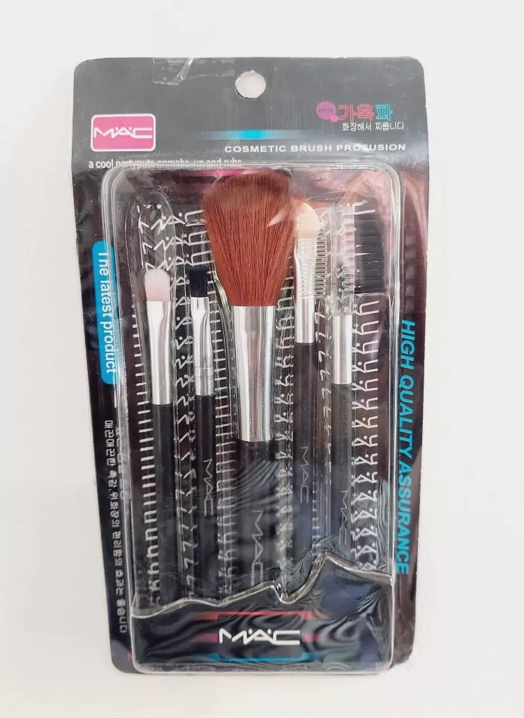 Mac Makeup Brush Set Cosmetic Makeup Brush Set 5Pcs - image 2