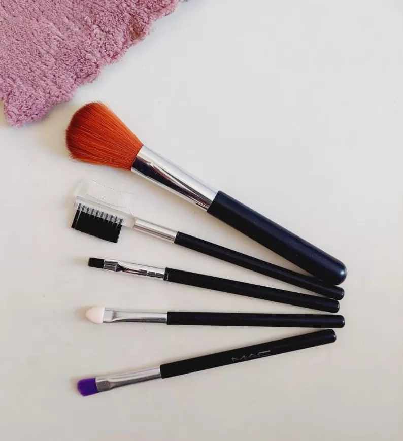 Mac Makeup Brush Set Cosmetic Makeup Brush Set 5Pcs - image 4