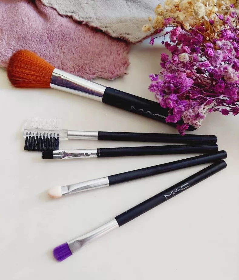 Mac Makeup Brush Set Cosmetic Makeup Brush Set 5Pcs - image 6