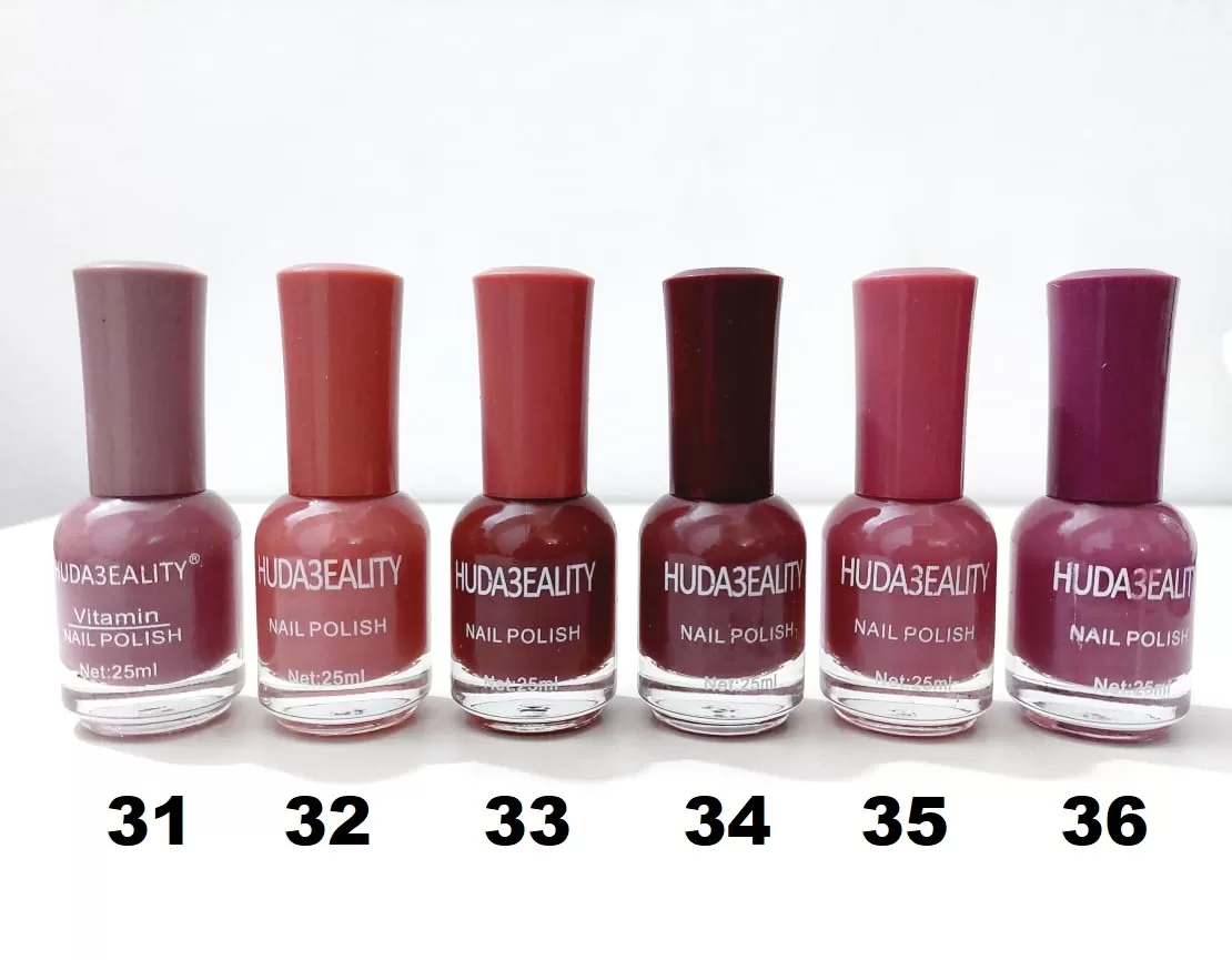 Huda Beauty Nail Polish Nail Art Set 25ml 6 PCs 25 to 30 - image 5