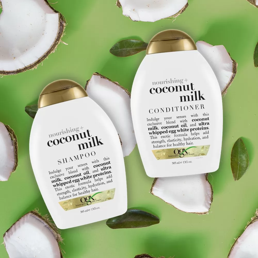 OGX Coconut Milk Shampoo & Conditioner 385ml - image 5