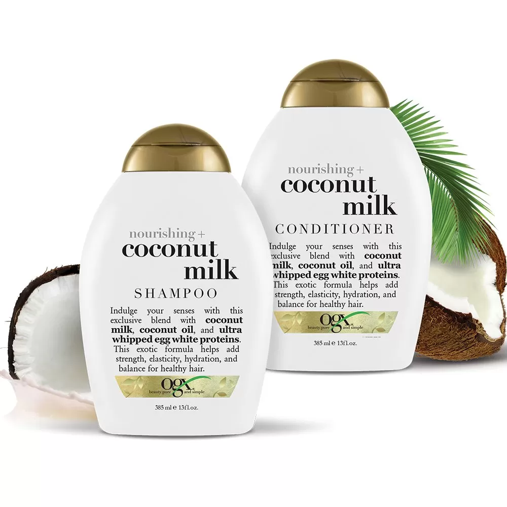 OGX Coconut Milk Shampoo & Conditioner 385ml - image 8