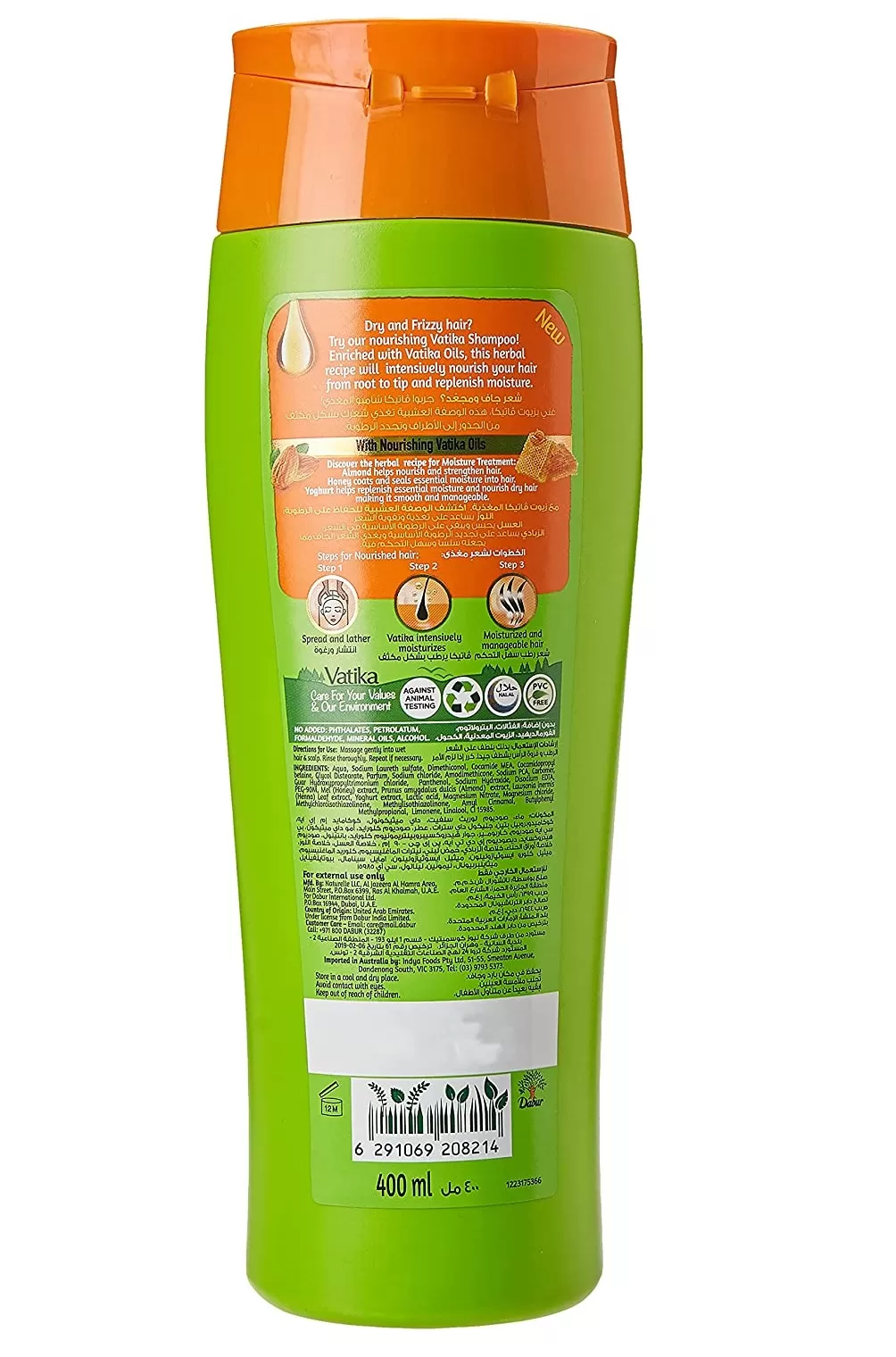 Vatika Almond & Honey Shampoo Moisture Treatment 400ml - image 3