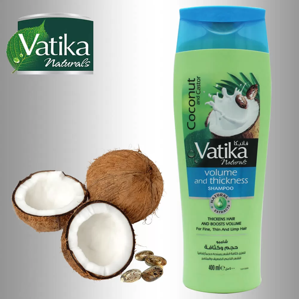 Vatika Coconut and Caster Volume and Thickness 400ml - image 6