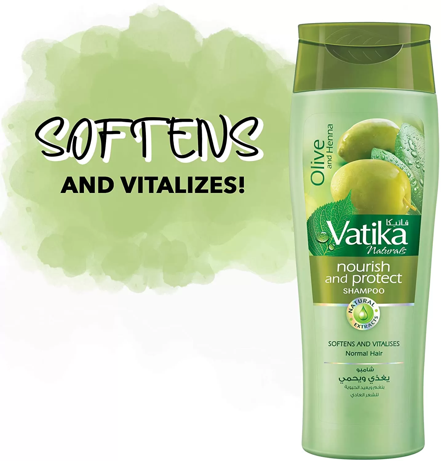 Vatika Olive & Henna Shampoo Nourish & Protect 400ml - image 1