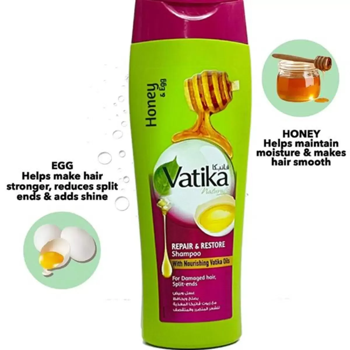 Vatika Repair & Restore Shampoo, Honey & Egg 400ml - image 6