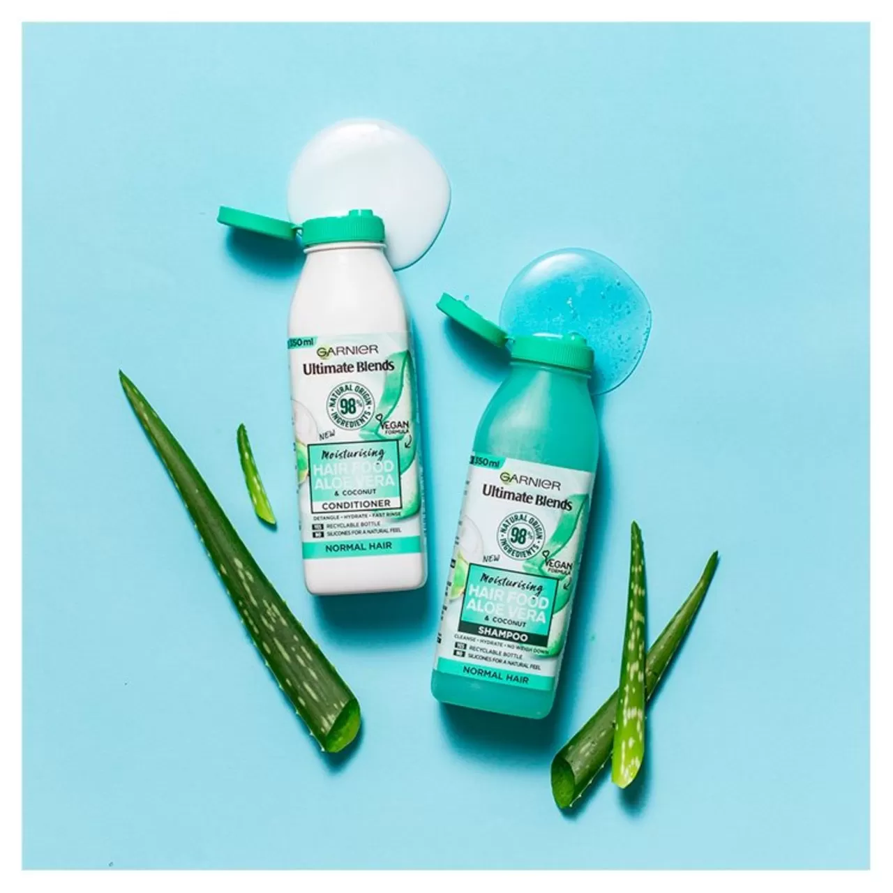 Garnier Hair Food Shampoo Conditioner 3 In 1 Aloe Vera - image 3