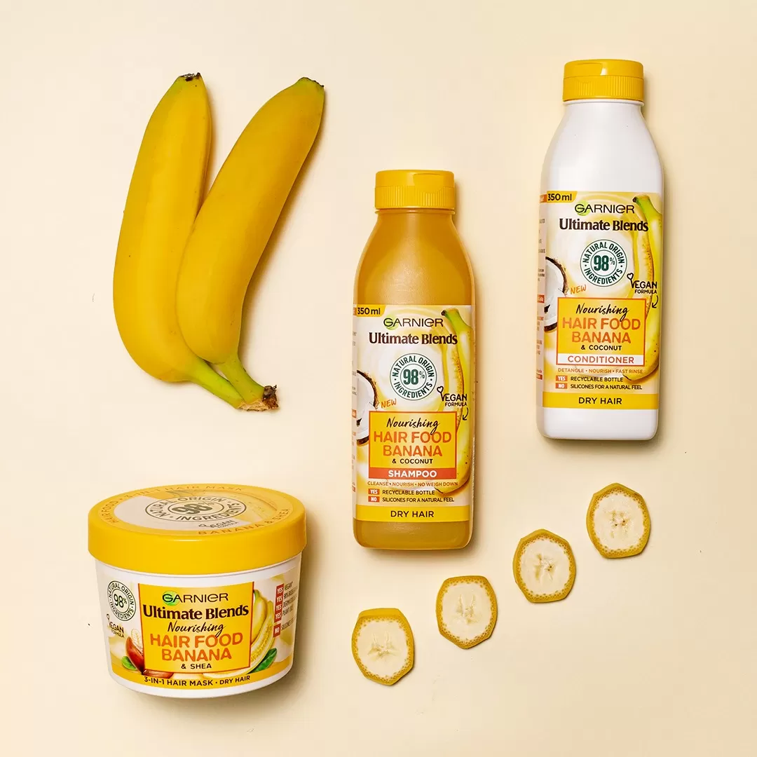 Garniers Hair Food Shampoo Conditioner 3 In 1 Banana 98% - image 3