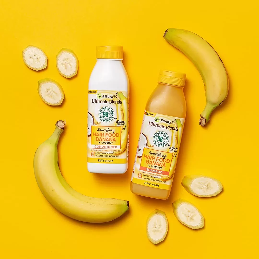 Garniers Hair Food Shampoo Conditioner 3 In 1 Banana 98% - image 5