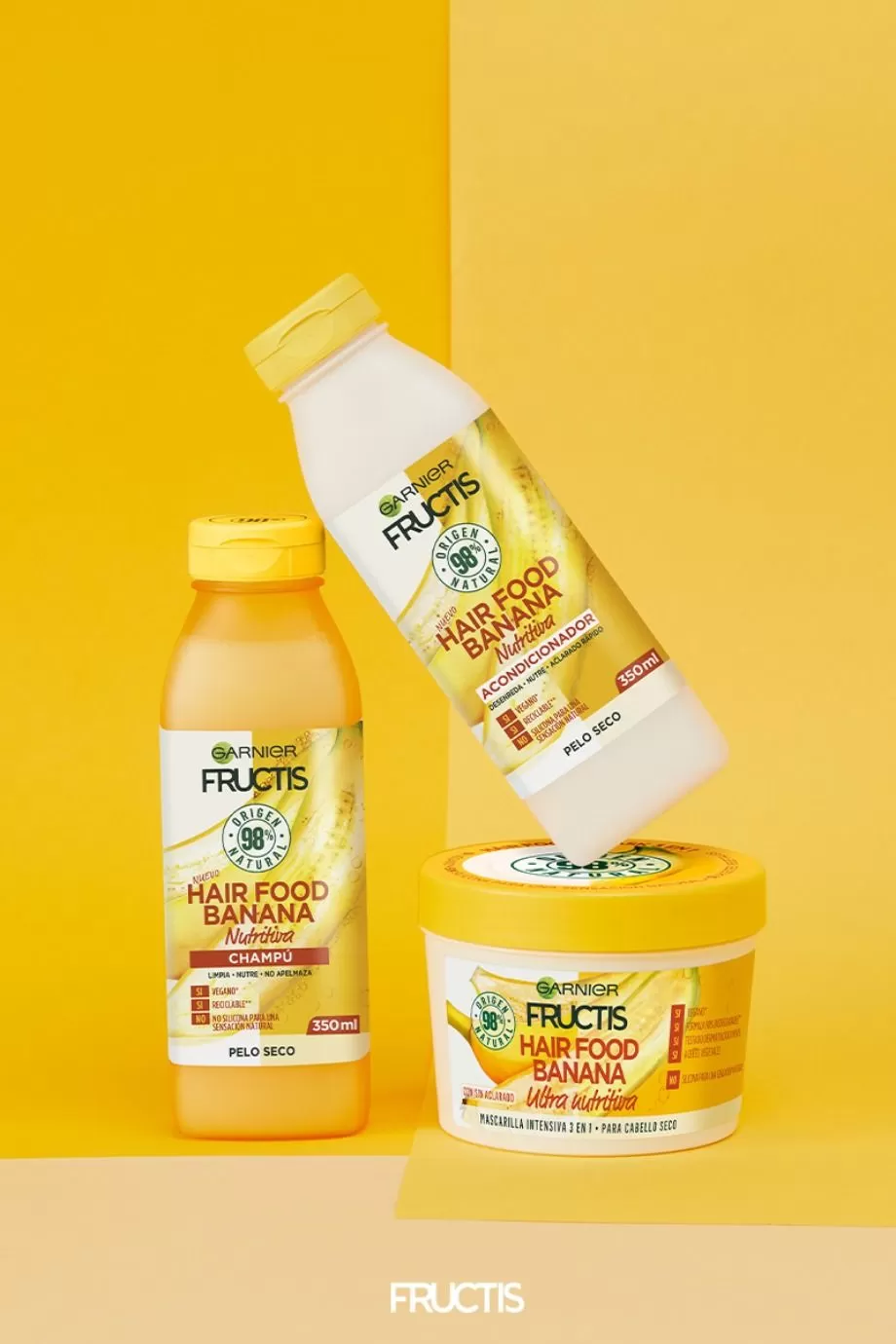 Garniers Hair Food Shampoo Conditioner 3 In 1 Banana 98% - image 6