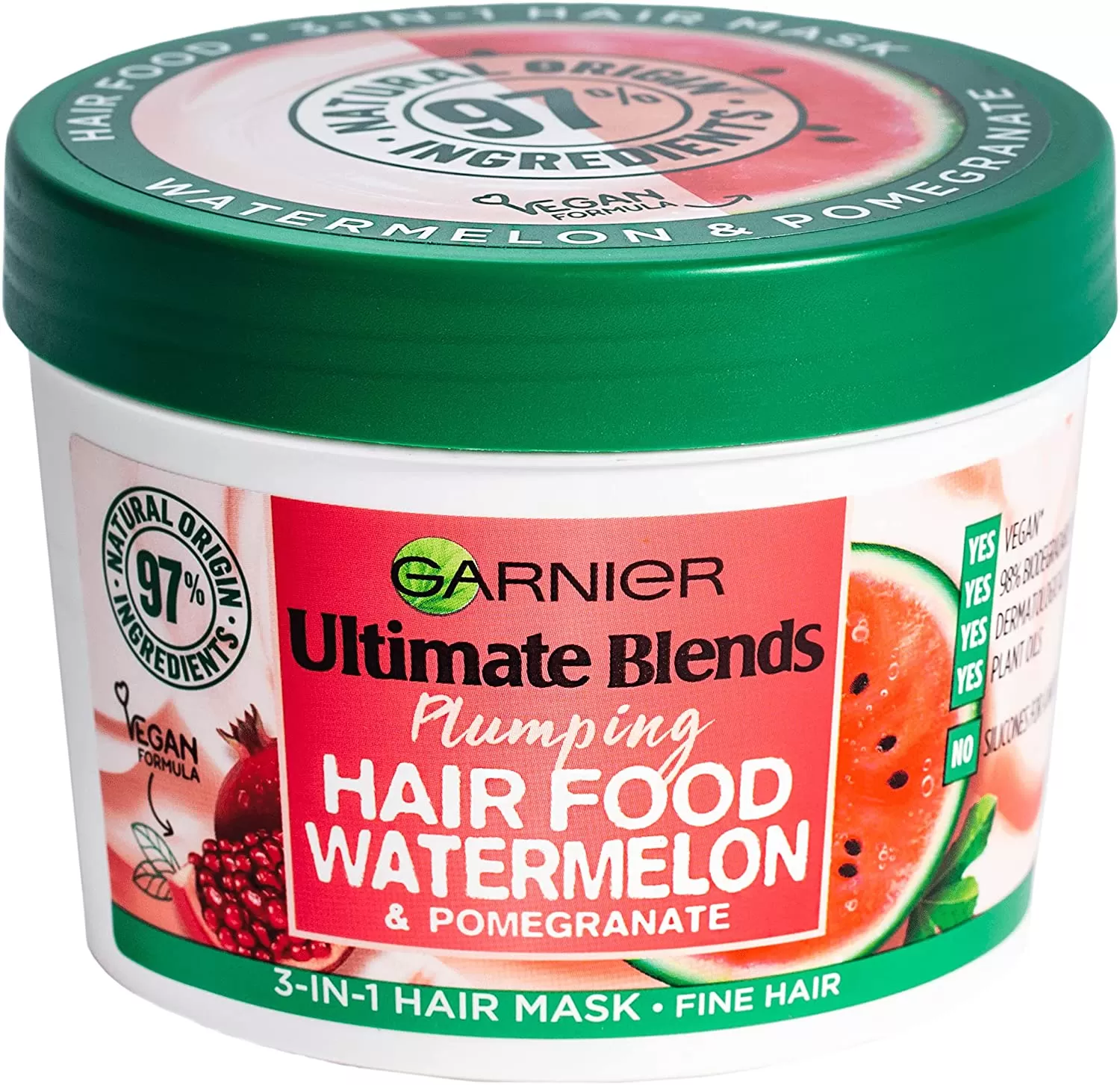 Garnier Hair Food Shampoo Conditioner 3 In 1 Watermelon - image 3