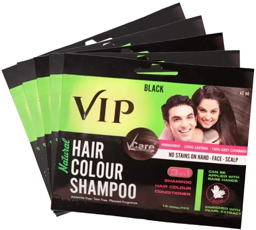 VIP 3in1 Hair Color Shampoo 20ml - image 3
