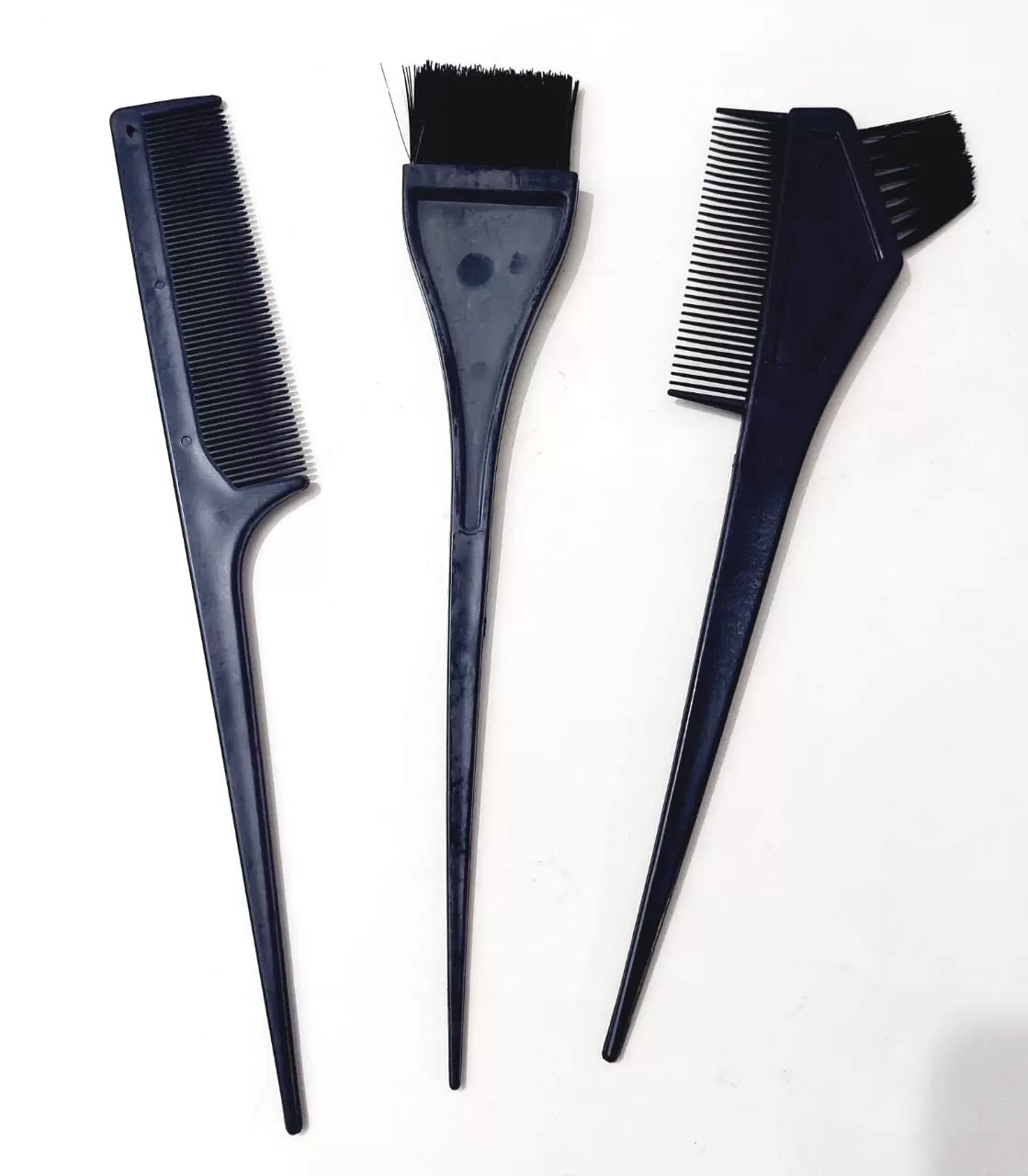 2in1 Tint Brush Black Plastic Hair Coloring Brush Set 3Pcs - image 6
