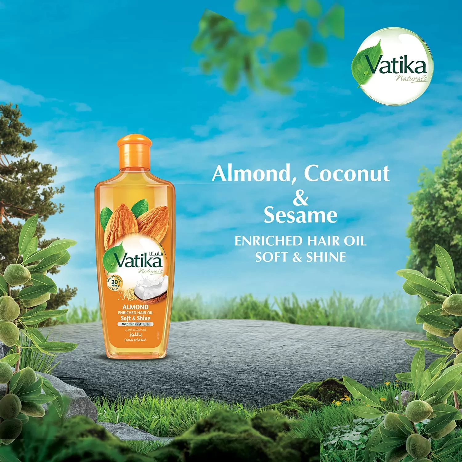 Dabur Vatika Naturals Almond Enriched Hair Oil 200ml - image 5