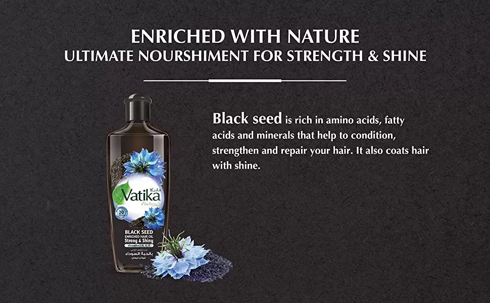 Dabur Vatika Naturals Enriched Black Seed Hair Oil 200ml - image 2