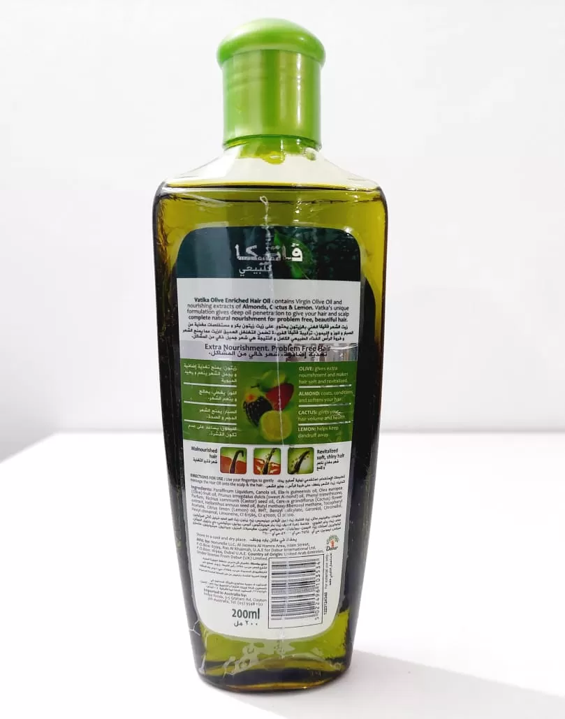 Dabur Vatika Olive Hair Oil 200ml Nourish & Protect Hair - image 4