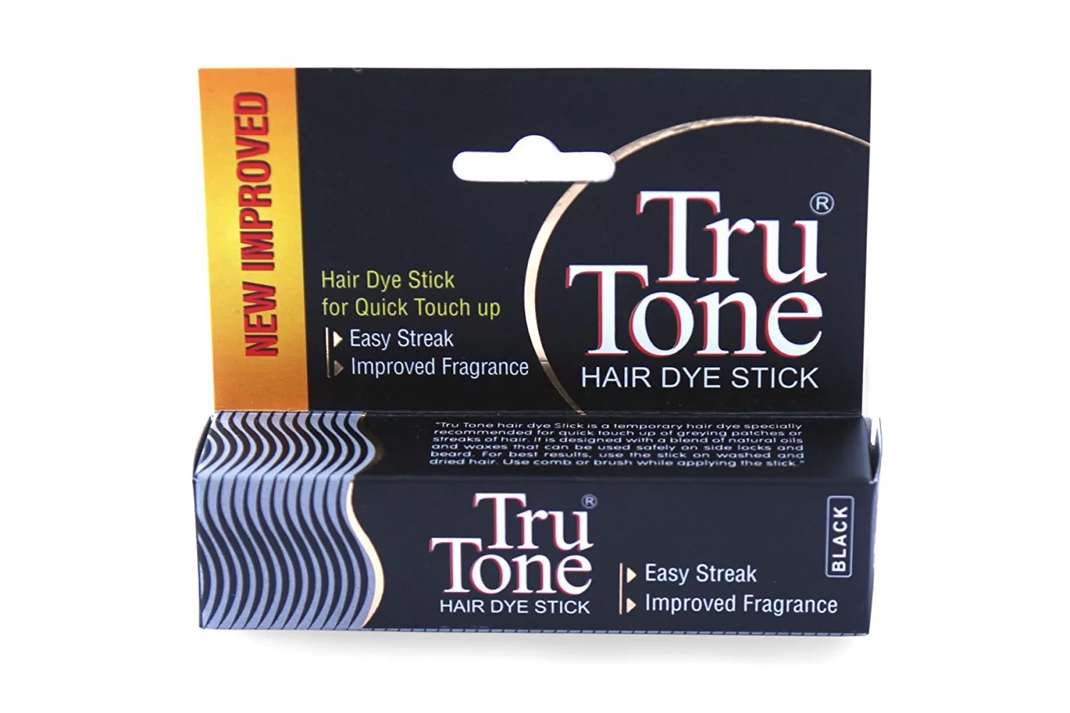 Tru Tone Hair Dye Stick Hair Color Stick Black 7.5 Gm - image 1