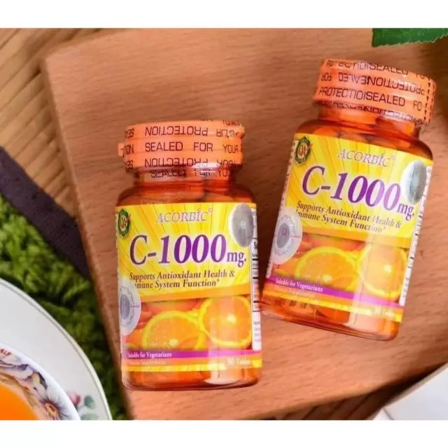 Acorbic Vitamin C 1000mg 30 Pills Antioxidant - image 2