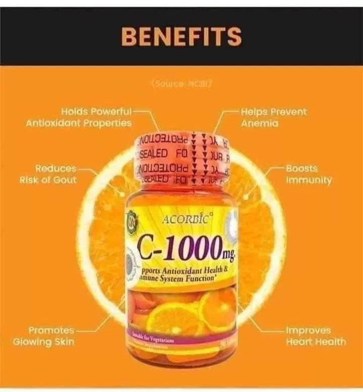 Acorbic Vitamin C 1000mg 30 Pills Antioxidant - image 6