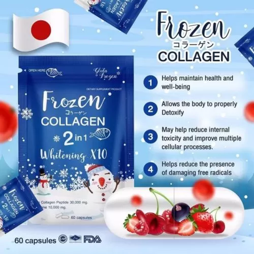 Frozen Collagen Gluta 2 in 1 Frozen Collagen 60 Capsules - image 5