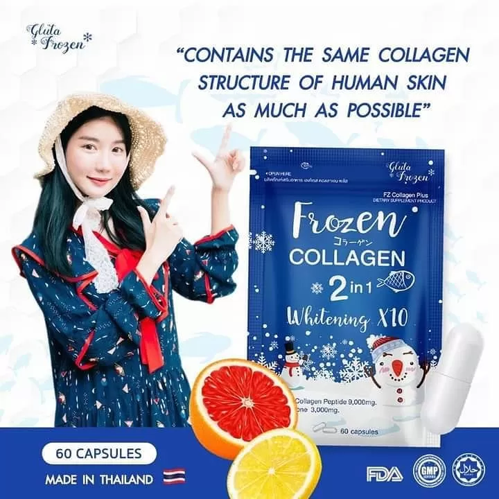 Frozen Collagen Gluta 2 in 1 Frozen Collagen 60 Capsules - image 6