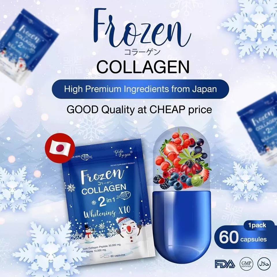 Frozen Collagen Gluta 2 in 1 Frozen Collagen 60 Capsules - image 8