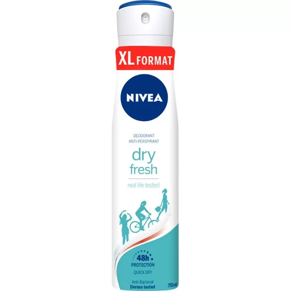 Nivea Dry Fresh Deodorant 250ml Body Spray - image 5