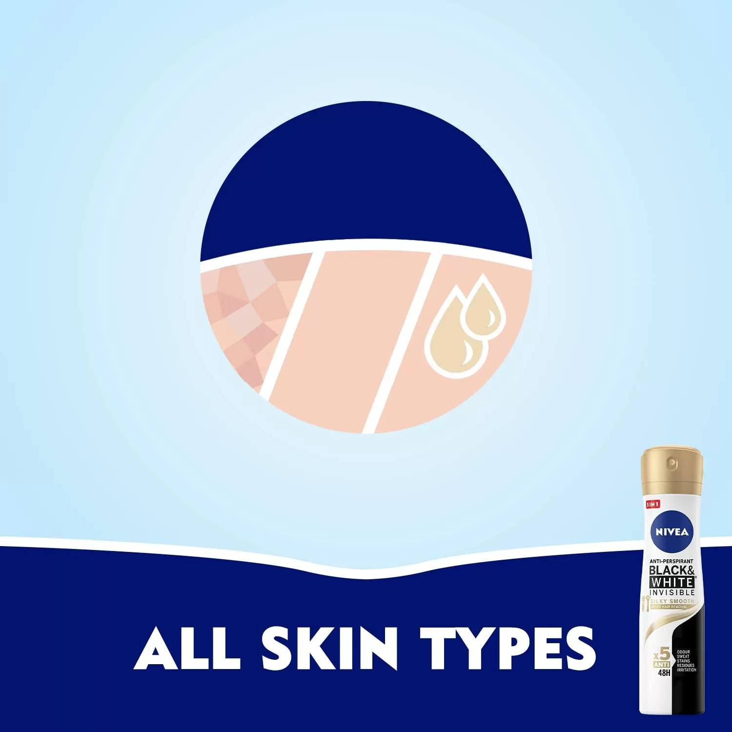 Nivea Invisible Black & White Female Deodorant 150ml - image 4