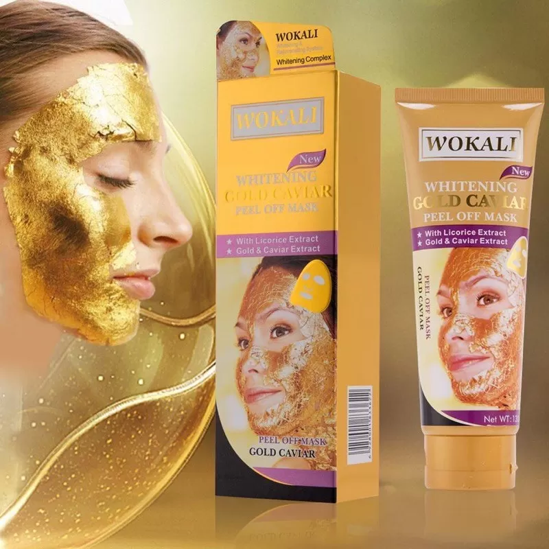Wokali Gold Caviar Mask Face Peel Off Mask Pack 130ml - image 6