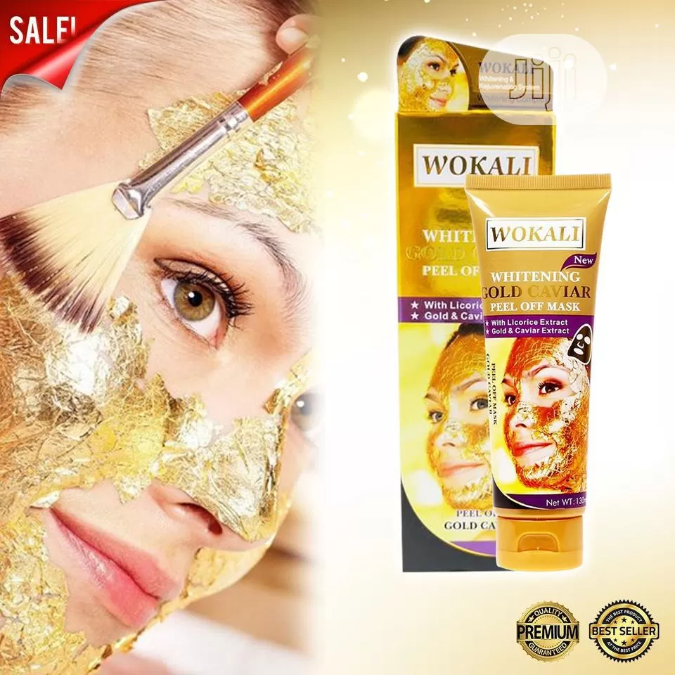 Wokali Gold Caviar Mask Face Peel Off Mask Pack 130ml - image 7