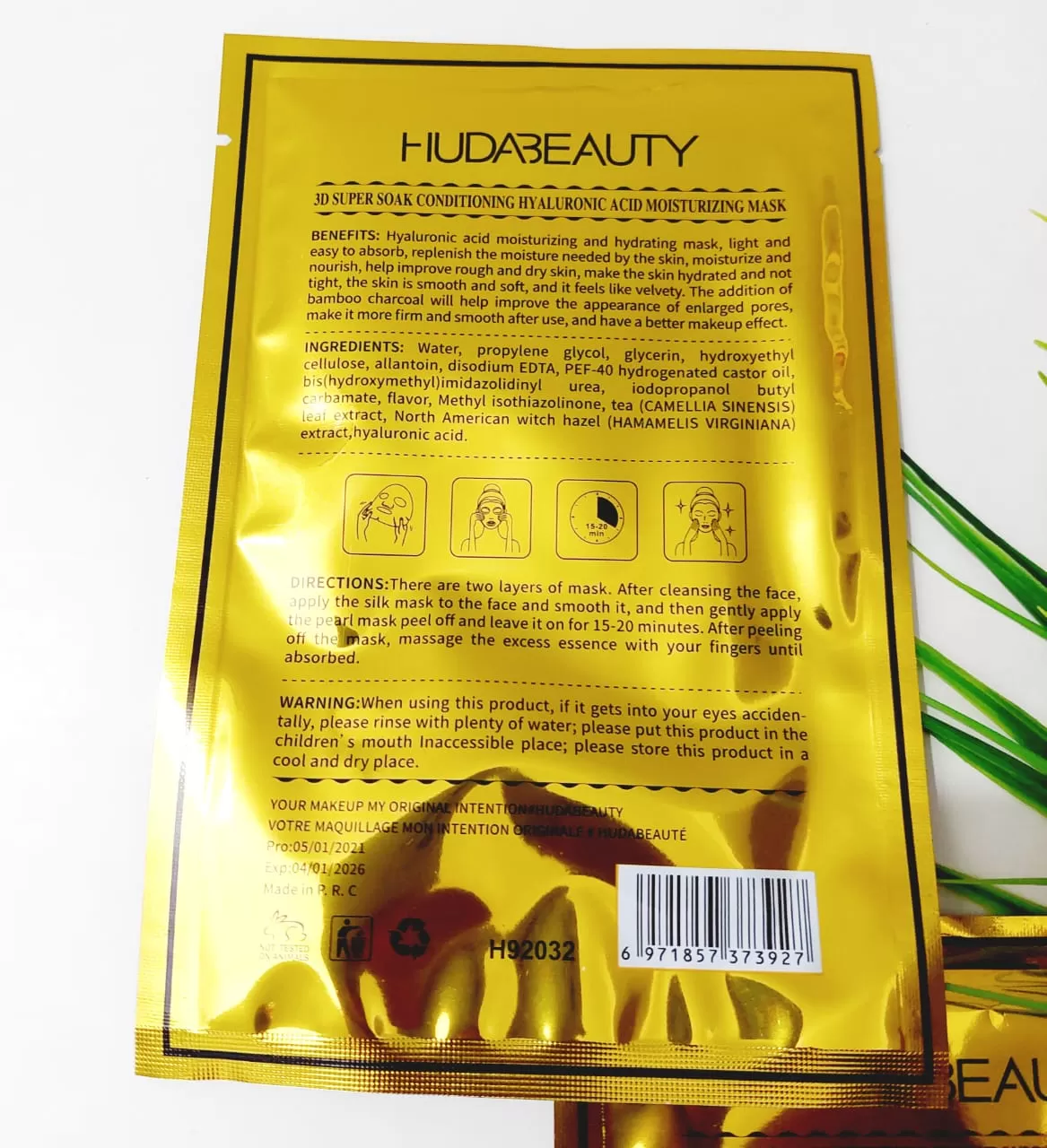 Huda Beauty Super Soak Conditioning Face Mask Sheet 1Pcs - image 5